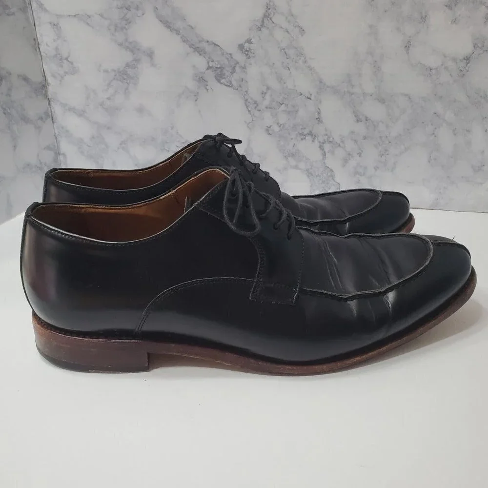 Berwick 1707 Split Toe Derby Dress Shoe Mens 9.5‎ Black Leather Goodyear Welted